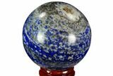 Polished Lapis Lazuli Sphere - Pakistan #109702-1